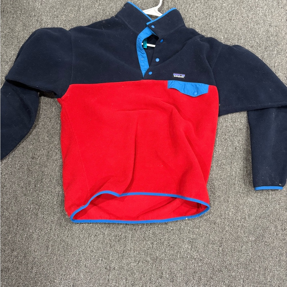 Patagonia Navy and Teal Synchilla Fleece